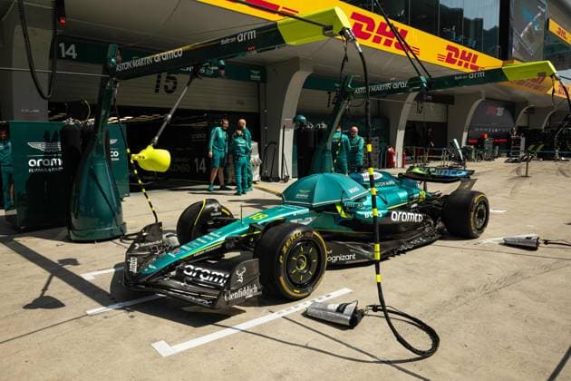 F1 - CHINESE GRAND PRIX 2025 18 STROLL Lance (can), Aston Martin F1 Team AMR25, car presentation illustration during the Formula 1 Heineken Chinese Grand Prix 2025, 2nd round of the 2025 FIA Formula One World Championship, WM, Weltmeisterschaft from March 21 to 23, 2025 on the Shanghai International Circuit, in Shanghai, China - ShanghaiChina  Copyright: xJavierxJimenezx