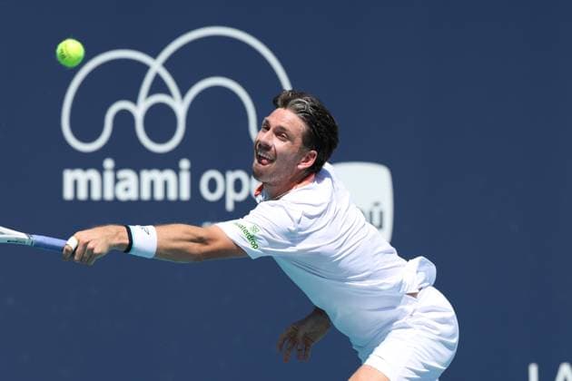 MIAMI GARDENS, FLORIDA - MARCH 20: Yunchaokete Bu of China defeats Cameron Norrie of Great Britain on Day 3 of the Miami Open at Hard Rock Stadium on March 20, 2025 in Miami Gardens, Florida Copyright: xHoo-me.comx