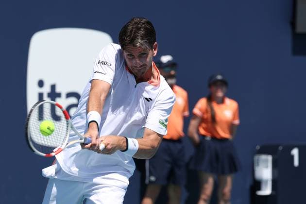 MIAMI GARDENS, FLORIDA - MARCH 20: Yunchaokete Bu of China defeats Cameron Norrie of Great Britain on Day 3 of the Miami Open at Hard Rock Stadium on March 20, 2025 in Miami Gardens, Florida Copyright: xHoo-me.comx
