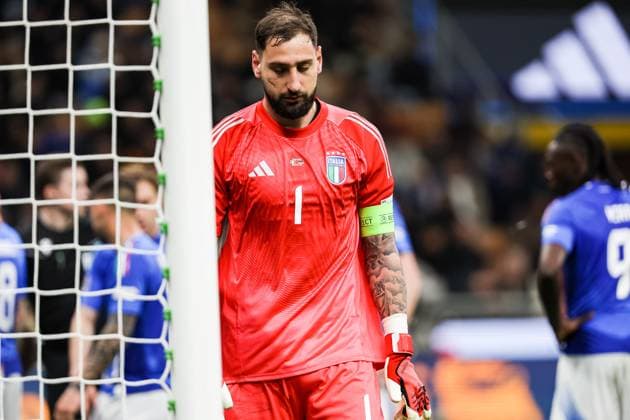 Gianluigi Donnarumma (Italien 01) ITA, Italien (ITA) vs. Deutschland (GER), Fussball Laenderspiel, UEFA Nations League Viertelfinale Runde1, 2024 2025, 20.03.2025 ITA, Italien (ITA) vs. Deutschland (GER), Fussball Laenderspiel, UEFA Nations League Viertelfinale Runde1, 2024 2025, 20.03.2025 Mailand Copyright: xEibner-Pressefoto RogerxBuerkex EP_RBE