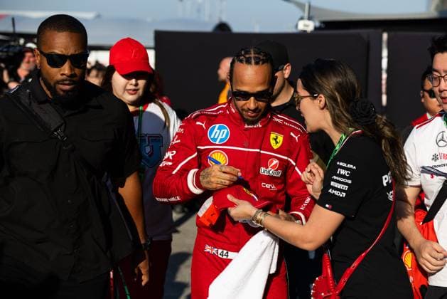 F1 - CHINESE GRAND PRIX 2025 HAMILTON Lewis (gbr), Scuderia Ferrari SF-25, portrait during the Formula 1 Heineken Chinese Grand Prix 2025, 2nd round of the 2025 FIA Formula One World Championship, WM, Weltmeisterschaft from March 21 to 23, 2025 on the Shanghai International Circuit, in Shanghai, China - ShanghaiChina  Copyright: xJavierxJimenezx