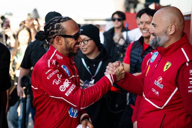F1 - CHINESE GRAND PRIX 2025 HAMILTON Lewis (gbr), Scuderia Ferrari SF-25, portrait during the Formula 1 Heineken Chinese Grand Prix 2025, 2nd round of the 2025 FIA Formula One World Championship, WM, Weltmeisterschaft from March 21 to 23, 2025 on the Shanghai International Circuit, in Shanghai, China - ShanghaiChina  Copyright: xJavierxJimenezx