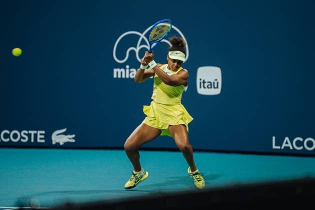 TENNIS : Open Miami 2025 - 21 03 2025 March 21, 2025 Naomi Osaka from Japan during his second round match against Liudmila Samsonova at the Miami Open.  Copyright: xJulienxNouetx