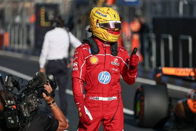 21.03.2025, Shanghai International Circuit, Shanghai, Formel 1 Großer Preis von China 2025, im Bild Poleposition für Lewis Hamilton (GBR), Scuderia Ferrari HP (Photo by Hasan Bratic DeFodi Images)