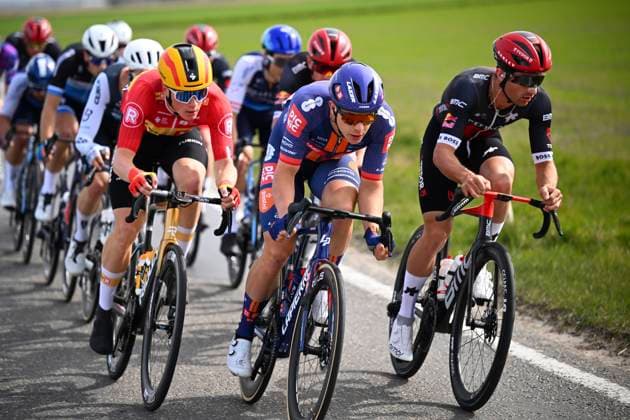 Sport Bilder des Tages Bredene Koksijde Classic 2025 cycling race KOKSIJDE, BELGIUM - MARCH 21 : rider of Tudor Pro Cycling Team, rider of Team Picnic PostNL during the Men Elite UCI 1.Pro 23rd Bredene Koksijde Classic cycling race with start in Bredene and finish in Koksijde (201 km) on March 21, 2025 in Koksijde, Belgium, 21 03 2025 ( Motordriver Stephan Boone & Koksijde Belgium  Copyright: xTomasxSiskx
