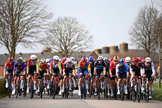 Bredene Koksijde Classic 2025 cycling race KOKSIJDE, BELGIUM - MARCH 21 : illustration picture peloton during the Men Elite UCI 1.Pro 23rd Bredene Koksijde Classic cycling race with start in Bredene and finish in Koksijde (201 km) on March 21, 2025 in Koksijde, Belgium, 21 03 2025 ( Motordriver Stephan Boone & Koksijde Belgium  Copyright: xTomasxSiskx