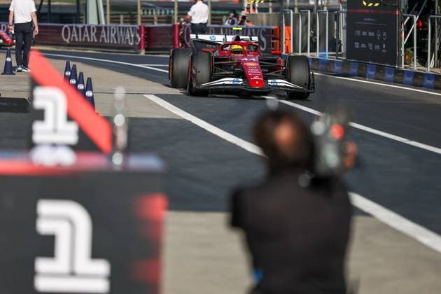 March 21, 2025, Shanghai, Shanghai, China: SHANGHAI, CHINA- MARCH 21: Lewis Hamilton of Great Britain and Scuderia Ferrari celebrates his sprint pole during Sprint Qualifying ahead of the F1 Grand Prix of CHINA at Shanghai International Circuit on March 21, 2025 in Shanghai, China. Shanghai China - ZUMAm217 20250321_zsp_m217_042 Copyright: xAlessioxDexMarcox