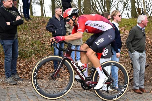 Bredene Koksijde Classic 2025 cycling race KOKSIJDE, BELGIUM - MARCH 21 : Segaert Alec (BEL) of Lotto during the Men Elite UCI 1.Pro 23rd Bredene Koksijde Classic cycling race with start in Bredene and finish in Koksijde (201 km) on March 21, 2025 in Koksijde, Belgium, 21 03 2025 ( Motordriver Stephan Boone & Koksijde Belgium  Copyright: xTomasxSiskx