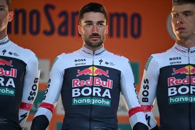 21-03-2025 Presentazione Squadre Milano - Sanremo 2025; 2025, Red Bull - Bora Hansgrohe; Moscon, Gianni; Pavia; 
