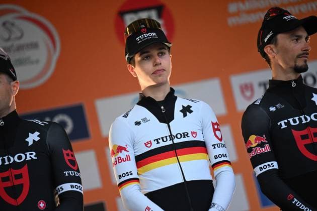 21-03-2025 Presentazione Squadre Milano - Sanremo 2025; 2025, Tudor; Brenner, Marco; Pavia; 