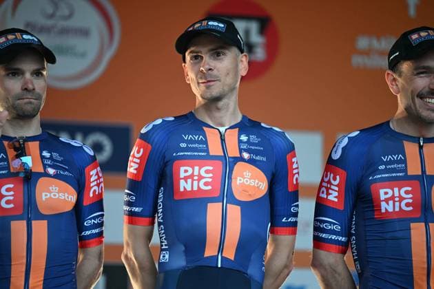 21-03-2025 Presentazione Squadre Milano - Sanremo 2025; 2025, Picnic - Postnl; Barguil, Warren; Pavia; 