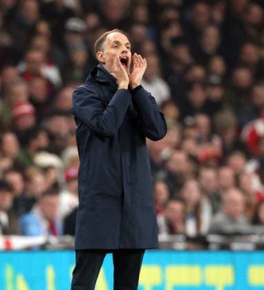 Thomas Tuchel (England head coach) at the FIFA World Cup, WM, Weltmeisterschaft, Fussball Qualifier, England v Albania, at Wembley Stadium, London, UK on 21st March, 2025. 
