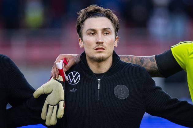 SLOVAKIA U21, U 21 - GERMANY U21 Rocco Reitz of Germany during the friendly international football match ahead of 2025 UEFA European Under-21 Championship between Slovakia U21 and Germany U21. Trnava, Slovakia, March 21, 2025. Photo by Branislav Racko Copyright: xx 080A3598