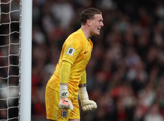 Jordan Pickford of England England v Albania - UEFA World Cup Qualifiers - Group K. Football. Wembley Stadium, London. UK. 3 MAR 2025 Editorial use only  Copyright: xJASONPIX Shutterstockx 15216523n