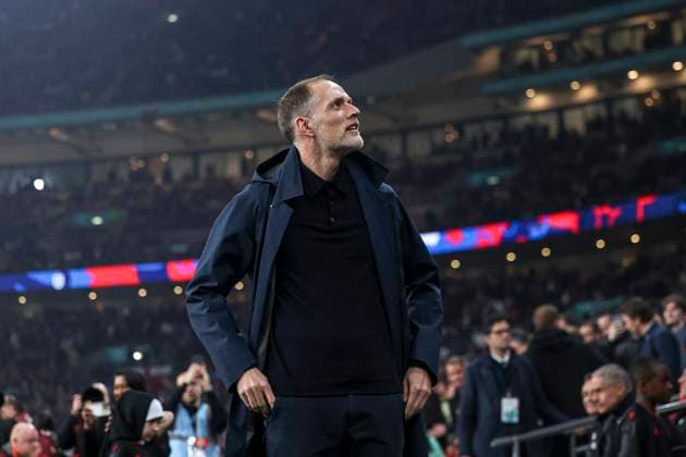 London,England,March 21st,2025: Thomas Tuchel England Coach in action during the UEFA European Qualifiers football match between England vs Albania at Wembley Stadium,London on March 21st, 2025 (Joao Bravo SPP) Copyright: xJoaoxBravoxx xSPPx spp-en-JoBr-JBF-0507