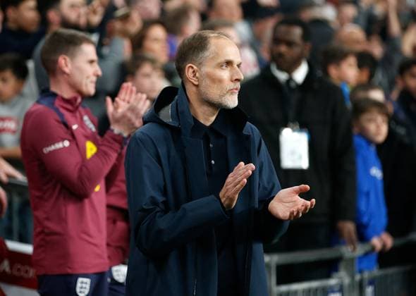 Thomas Tuchel the England Manager before the game England v Albania, Football, World Cup Qualification, Wembley Stadium, Wembley, London, UK - 21 03 2025 Editorial use only  Copyright: xMattxImpey Shutterstockx 15216564f