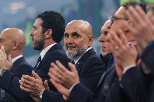 Italy vs Germany - UEFA Nations League 2024 25 Quarter-Finals - 20 03 2025 Luciano Spalletti Head Coach of Italy looks on during UEFA Nations League 2024 25 Quarter-Finals football match between Italy and Germany at San Siro Stadium Copyright: xBEAUTIFULxSPORTS Carabellix