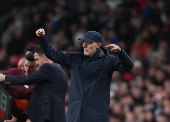 England v Albania, UEFA World Cup qualifiers - Group Stage - Group K, Football, Wembley Stadium, London, UK - 21 Mar 2025 Thomas Tuchel manager of England directs his team. London Wembley Stadium London GBR, UK NEWSPAPERS OUT Copyright: xSeanxRyanx
