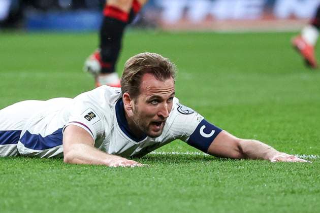London,England,March 21st,2025: Harry Kane (9 England) reacts during the UEFA European Qualifiers football match between England vs Albania at Wembley Stadium,London on March 21st, 2025 (Joao Bravo SPP) Copyright: xJoaoxBravoxx xSPPx spp-en-JoBr-JBF-0827
