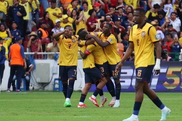 FBL ELIMINATORIAS 2025 ECUADOR VS VENEZUELA Quito, viernes 21 de marzo del 2025 Cotejo entre Ecuador vs. Venezuela por eliminatorias al mundial de EEUU 2026, en el Estadio Rodrigo Paz Delgado Fotos: API Hamilton Lopez Quito Pichincha Ecuador *** FBL ELIMINATORIES 2025 ECUADOR VS VENEZUELA Quito, Friday, March 21, 2025 Match between Ecuador vs Venezuela for the USA 2026 World Cup qualifiers, at the Rodrigo Paz Delgado Stadium Photos API Hamilton Lopez Quito Pichincha Ecuador Copyright: xHamiltonxLopezx