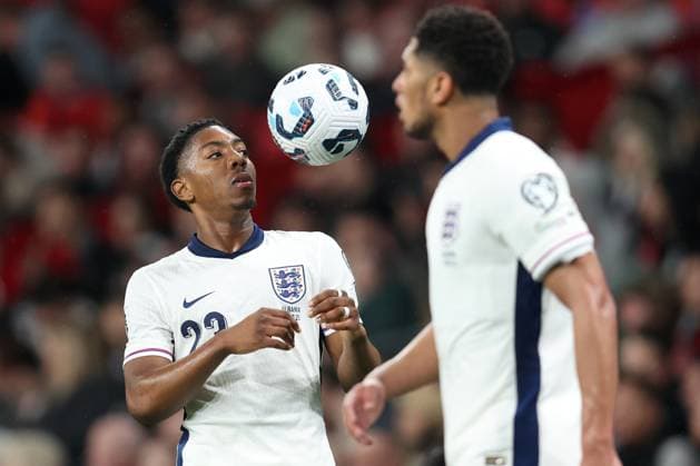 England v Albania 21 March 2025, London - UEFA EUROs Qualifiers - England v Albania - Myles Lewis-Skelly of England - Photo: Charlotte Wilson Offside. London UK Copyright: xCharlottexWilsonx xOffsidexOffside