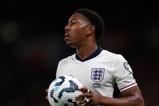 Myles Lewis-Skelly of England England v Albania - UEFA World Cup Qualifiers - Group K. Football. Wembley Stadium, London. UK. 3 MAR 2025 Editorial use only  Copyright: xJASONPIX Shutterstockx 15216523fm
