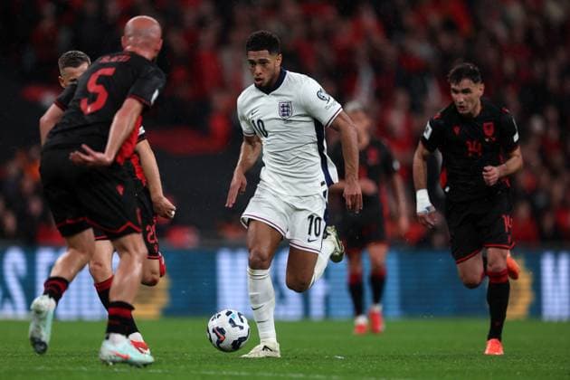 Jude Bellingham of England England v Albania - UEFA World Cup Qualifiers - Group K. Football. Wembley Stadium, London. UK. 3 MAR 2025 Editorial use only  Copyright: xJASONPIX Shutterstockx 15216523dm