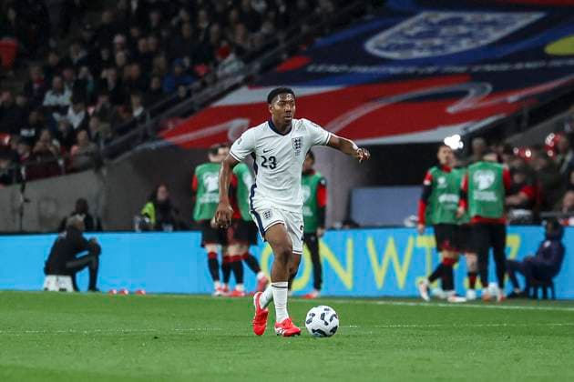 London,England,March 21st,2025: Myles Lewis-Skelly (23 England) in action during the UEFA European Qualifiers football match between England vs Albania at Wembley Stadium,London on March 21st, 2025 (Joao Bravo SPP) Copyright: xJoaoxBravoxx xSPPx spp-en-JoBr-JBF-0751