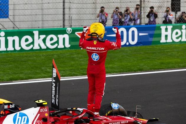 F1 - CHINESE GRAND PRIX 2025 HAMILTON Lewis (gbr), Scuderia Ferrari SF-25, portrait during the Formula 1 Heineken Chinese Grand Prix 2025, 2nd round of the 2025 FIA Formula One World Championship, WM, Weltmeisterschaft from March 21 to 23, 2025 on the Shanghai International Circuit, in Shanghai, China - ShanghaiChina  Copyright: xJavierxJimenezx