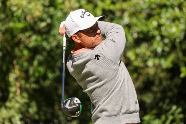 March 21, 2025, Palm Harbor, Florida, USA: Xander Schauffele tees off on the 11th during the Valspar PGA, Golf Herren Championship on Friday, March 21, 2025 in Palm Harbor. Palm Harbor USA - ZUMAs70_ 0807469688st Copyright: xLuisxSantanax