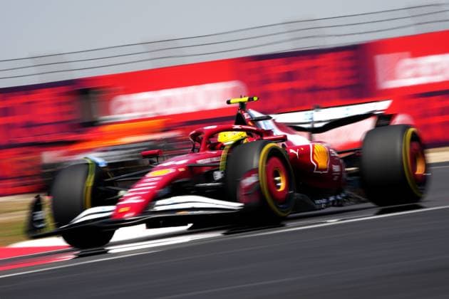 SHANGHAI, CHINA - MARCH 22: Ferrari driver Lewis Hamilton of Britain drives during the sprint race of the Formula One Chinese Grand Prix at the Shanghai International Circuit on March 22, 2025 in Shanghai, China.  Copyright: xChinaxNewsxServicex 111556563298