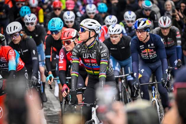 2025 Milan - Sanremo UCI WorldTour cycling race SANREMO, ITALY - MARCH 22 : Pogacar Tadej (SLO) of UAE Team Emirates - XRG at the start of the race during the UCI WorldTour 116th Milan - Sanremo cycling race with start in Pavia and finish at the Via Roma in Sanremo on March 22, 2025 in Sanremo, Italy, 22 03 2025 ( Motordriver Kenny Verfaillie - Sanremo Italy  Copyright: xNicoxVereeckenx