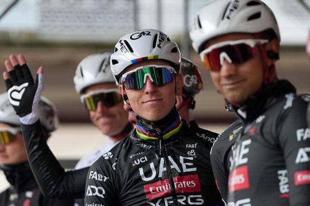 POGACAR Tadej during the men s elite race of the Milano-Sanremo one day cycling race (289 km) from Pavia and to Sanremo - North West Italy - March 22, 2025. - cycling .  Copyright: xGianxMattiaxD Alberto LaPressex