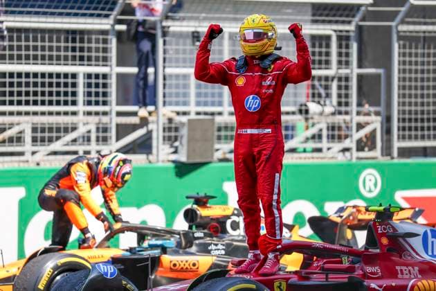 FORMULA 1 CHINESE GRAND PRIX 2025 LEWIS HAMILTON (GBR) of Scuderia Ferrari 44 after the sprint race win during the FORMULA 1 HEINEKEN CHINESE GRAND PRIX 2025 at the Shanghai Audi International Circuit, Shanghai, China on 22 March 2025 Credit: Antoine Lapeyre Every Second Media Editorial use only. All images are copyright Every Second Media Limited. No images may be reproduced without prior permission. Copyright: xIMAGO EveryxSecondxMediax ESM-1387-0014 AntoinexLapeyrex xEveryxSecondxMediax
