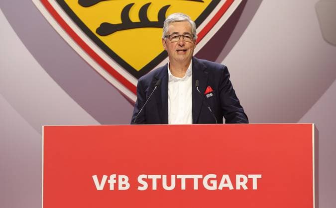 Sport Themen der Woche KW12 Sport Bilder des Tages Stuttgart , Mitgliederversammlung VfB Stuttgart , Dietmar Allgaier *** Stuttgart , General Meeting VfB Stuttgart , Dietmar Allgaier