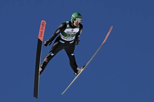 Sport Themen der Woche KW12 Sport Bilder des Tages Wendelin Thannheimer of Germany competes during men s Nordic Combined Ski jumping, Skispringen, Ski, nordisch HS130 individual gundersen at the FIS Nordic World Cup Lahti Ski Games in Lahti, Finland, on March 22, 2025. Lahti Finland LKFTJK20250322133413EEOC  Copyright: xEmmixKorhonenx LKFTJK20250322133413EEOC