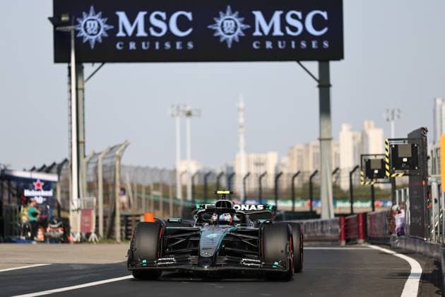 F1 Grand Prix Of China - Sprint & Qualifying Andrea Kimi Antonelli of Italy drives the (12) Mercedes AMG Petronas F1 Team F1W16 in the pit lane during qualifying ahead of the F1 Grand Prix of China at Shanghai International Circuit in Shanghai, China, on March 22, 2025. Shanghai Shanghai China  Copyright: xPaddockerx originalFilename:paddocker-f1grandp250322_np9UA.jpg