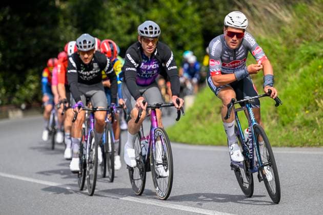 2025 Milan - Sanremo UCI WorldTour cycling race SANREMO, ITALY - MARCH 22 : Dillier Silvan (CHE) of Alpecin-Deceuninck in action during the UCI WorldTour 116th Milan - Sanremo cycling race with start in Pavia and finish at the Via Roma in Sanremo on March 22, 2025 in Sanremo, Italy, 22 03 2025 ( Motordriver Kenny Verfaillie - Sanremo Italy  Copyright: xNicoxVereeckenx