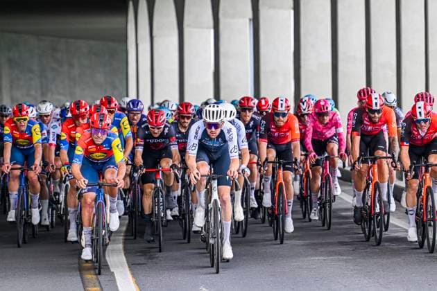 2025 Milan - Sanremo UCI WorldTour cycling race SANREMO, ITALY - MARCH 22 : Rider of Lidl - Trek, Rider of Q36.5 Pro Cycling Team in action during the UCI WorldTour 116th Milan - Sanremo cycling race with start in Pavia and finish at the Via Roma in Sanremo on March 22, 2025 in Sanremo, Italy, 22 03 2025 ( Motordriver Kenny Verfaillie - Sanremo Italy  Copyright: xNicoxVereeckenx