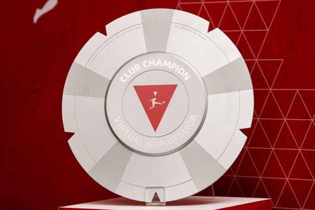 VBL Club Championship by WOW; 22.03.2025 Die Meisterschale der Virtual Bundesliga Club Championship by WOW VBL Club Championship by WOW; 22.03.2025