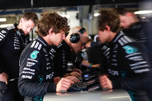 F1 - CHINESE GRAND PRIX 2025 KIMI ANTONELLI Andrea (ita), Mercedes AMG F1 Team W16, portrait during the Formula 1 Heineken Chinese Grand Prix 2025, 2nd round of the 2025 FIA Formula One World Championship, WM, Weltmeisterschaft from March 21 to 23, 2025 on the Shanghai International Circuit, in Shanghai, China - ShanghaiChina  Copyright: xDPPIx