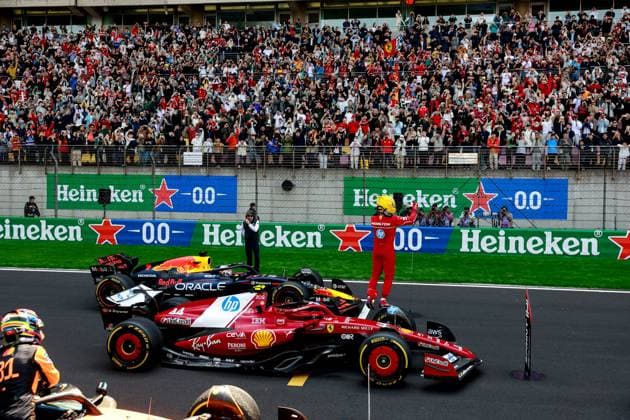 F1 - CHINESE GRAND PRIX 2025 HAMILTON Lewis (gbr), Scuderia Ferrari SF-25, portrait during the Formula 1 Heineken Chinese Grand Prix 2025, 2nd round of the 2025 FIA Formula One World Championship, WM, Weltmeisterschaft from March 21 to 23, 2025 on the Shanghai International Circuit, in Shanghai, China - ShanghaiChina  Copyright: xDPPIx