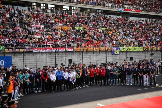 F1 - CHINESE GRAND PRIX 2025 Eddie Jordan tribute during the Formula 1 Heineken Chinese Grand Prix 2025, 2nd round of the 2025 FIA Formula One World Championship, WM, Weltmeisterschaft from March 21 to 23, 2025 on the Shanghai International Circuit, in Shanghai, China - ShanghaiChina  Copyright: xXavixBonillax