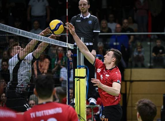 Volleyball 2. Bundesliga Saison 2024 2025 22.03.2025 TV Rottenburg - Barock Volleys Ludwigsburg Niklas Lichtenauer (TV Rottenburg)