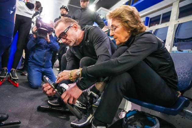 2025-03-23 Hollandse 100 HEERENVEEN, NETHERLANDS - MARCH 23: Prins Bernhard van Oranje, Prinses Margriet during the Hollandse 100 at Thialf on March 23, 2025 in Heerenveen, Netherlands. Heerenveen Thialf Netherlands Content not available for redistribution in The Netherlands directly or indirectly through any third parties. Copyright: xDouwexBijlsmax