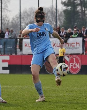 23.03.2025 - Fussball - Saison 2024 2025 - 2. Frauen - Fussball - Bundesliga - 19. Spieltag: 1. FC Nürnberg FCN ( Club Clubfrauen ) - VfL Bochum - Sportfoto Zink DaMa - xdaxmax - Alina Angerer (24, VfL Bochum )