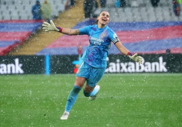 Fußball, Frauen, FC Barcelona - Real Madrid FC Barcelona, Barca v Real Madrid CF - Liga F Misa Rodriguez celebrates during the match between FC Barcelona Women and Real Madrid CF Women, corresponding to week 23 of the Liga F, played at the Johan Cruyff Stadium in Barcelona, Spain, on March 23, 2025. Barcelona Spain  Copyright: xUrbanandsportx originalFilename:urbanandsport-fcbarcel250323_npbFg.jpg