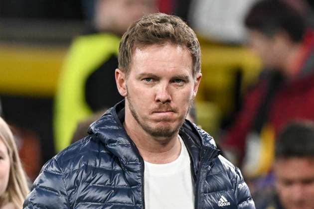 Julian Nagelsmann (Deutschland Coach) Mimik starker Gesichtsausdruck Emotion. 23.03.2025 Fussball UEFA Nations League Deutschland vs Italien, Signal Iduna Park, Dortmund,