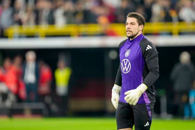 Torwart Stefan Ortega (Germany) looks on during the UEFA Nations League Quarterfinal Leg Two match between Germany and Italy at Football Stadium Dortmund on March 23, 2025 in Dortmund, Germany.