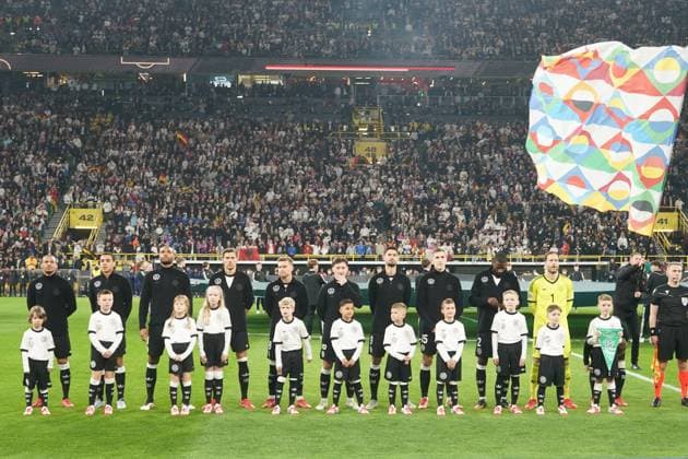 Deutsche Mannschaft in der Aufstellung - Dortmund 23.03.2025: Deutschland vs. Italien, UEFA Nations League Viertelfinale Rückspiel, Signal Iduna Park